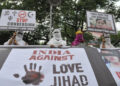 A representation Image from a rally against Love Jihad