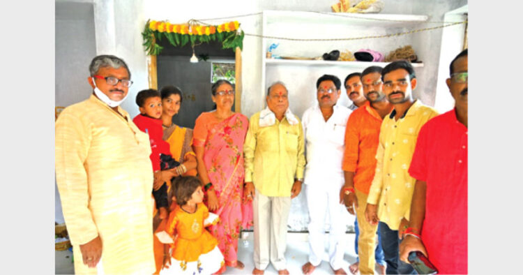 Seva Bharati has gifted 10 houses to victims of Bhainsa violence
