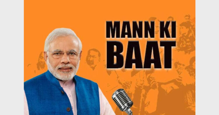 A representation image of PM Modi's Mann ki Baat (Organiser)