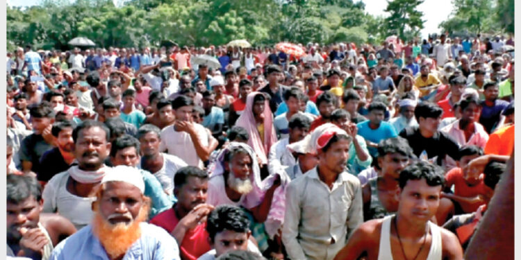 Over 400 bighas or roughly 132 acres of encroached land have already been freed in Hojai, Karimganj, and Darrang districts from illegal migrants