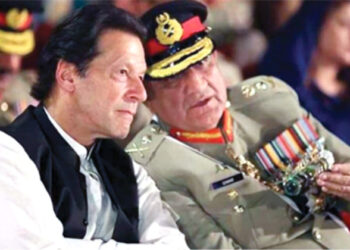 Pakistan’s PM Imran Khan with Chief of Pakistan’s Army General Qamar Javed Bajwa