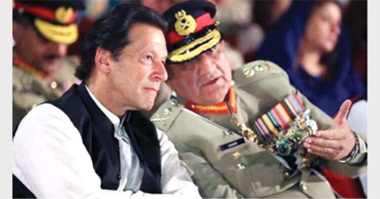 Pakistan’s PM Imran Khan with Chief of Pakistan’s Army General Qamar Javed Bajwa