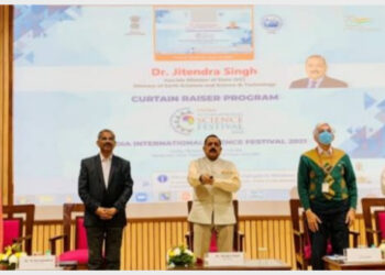 Minister, Dr. Jitendra Singh at curtain raiser for India International Science Festival