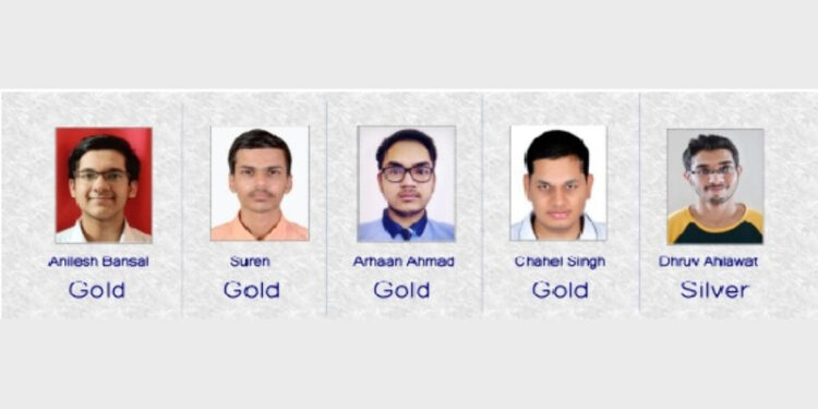 Gold & Silver Medal Winners at Olympiad on Astronomy & Astrophysics