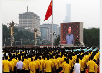 Xi Jingping addressing at CCP 100th anniversary (Photo Credit: ANI)
