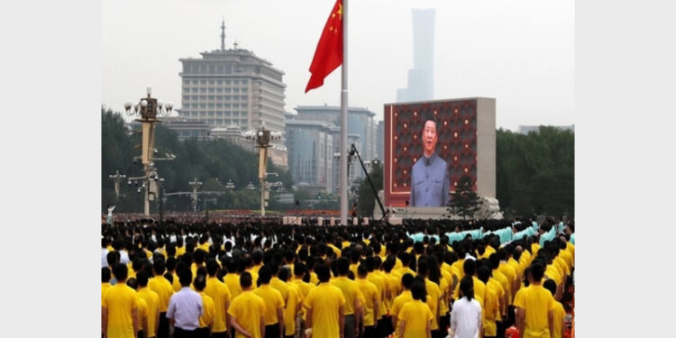 Xi Jingping addressing at CCP 100th anniversary (Photo Credit: ANI)