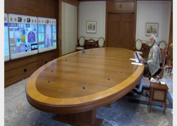 Several Official Attended The Meeting Chaired By PM Modi Amid The Detection Of The New Variant Omicron (Photo Credit: ANI)