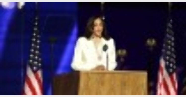Kamala Harris, addressing after the victory in elections (Photo Credit: Insider)