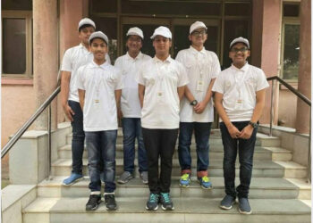 The students who got the top honours at the International Junior Science Olympiad