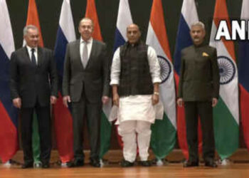 Defence Minister Rajnath Singh and his Russian counterpart also signed the agreements to procure 6,01,427 7.63x39mm assault rifles AK-203 through Indo-Russia Rifles Pvt Ltd (Photo Credit: ANI)