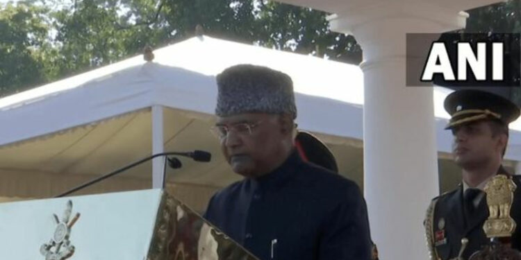 President Kovind addressing at Indian Military Academy (IMA) Uttarakhand (Source: ANI)