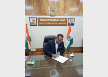 Dr. Srivari Chandrasekhar taking charge as Secretary, Department of Science and Technology
