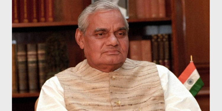 Atal Bihari Vajpayee was one of the founding president of BJP, when it was launched in 1980 after splitting from the united Janata Party of the Seventies (File)
