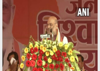 Union Home Minister Amit Shah addressing at an election rally in Uttar Pradesh (Photo Credit: ANI)