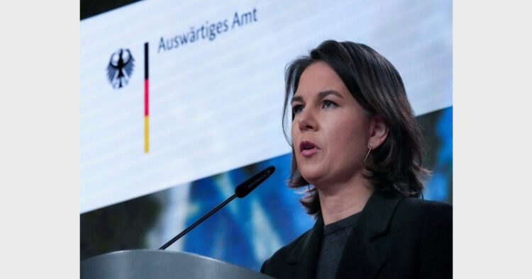 German Foreign Minister Baerbock said it was her personal decision to not attend the 2022 Winter Olympics (File)