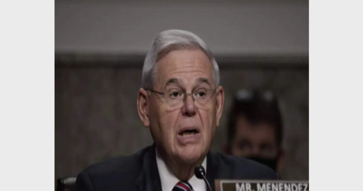 US Senate Foreign Relations Committee Bob Menendez emphaised on the role India is playing in helping maintain a free and open Indo-Pacific (Photo Credit: TImes of India)