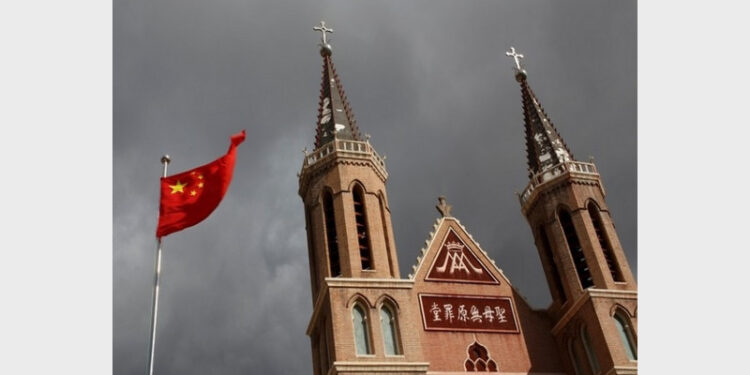 crosses have been removed from an estimated 1,500 church buildings since Xi Jinping took power and restrictions were put in place making it illegal for anyone under age 18 to enter a church building (Photo Credit: ANI)