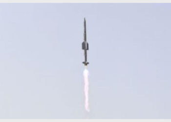 Vertical Launch Short Range Surface to Air Missile was successfully flight tested by Defence Research & Development Organisation (DRDO) from Integrated Test Range, Chandipur, off the coast of Odisha (Photo Credit: The Indian Express)