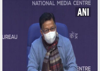 Union Health Secretary Rajesh Bhushan addressing the media on Omicron (Photo Credit: ANI)