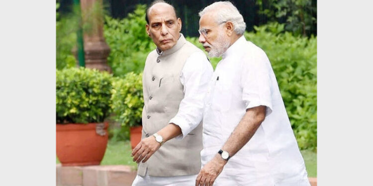 The bond between Rajnath Singh and Narendra Modi goes back to the early part of 2013 when Rajnath took over the reins of the BJP first gave the nod to name Modi as BJP's PM's candidate (File)