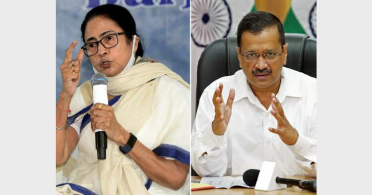 The bond between Arvind Kejriwal and Mamata Banerjee took a hit after both the leaders developed national ambitions (Photo Credit: Gulf News)