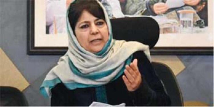 Former Jammu & Kashmir Chief Minister and PDP chief Mehbooba Mufti (file photo) has been indulging in lies and half-truths