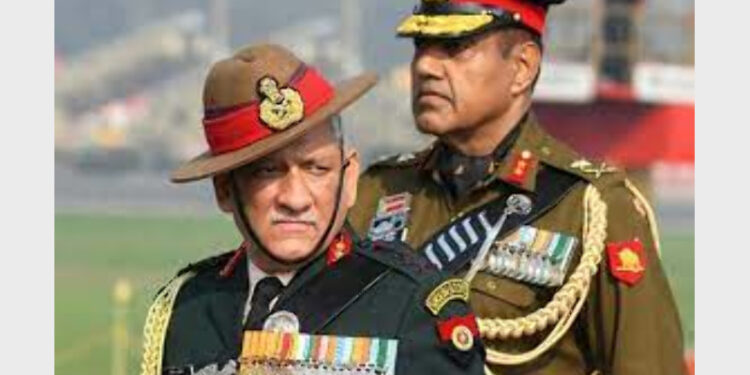 Gen Bipin Rawat was the first India's CDS and played a crucial role in surgical strike and Balakot air strike (Photo Credit: The Outlooker)