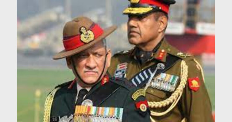 Gen Bipin Rawat was the first India's CDS and played a crucial role in surgical strike and Balakot air strike (Photo Credit: The Outlooker)