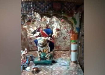 Vandalised Hindu Temple In Ranchore Line area of Karachi, Pakistan (Photo Credit: India TV News)