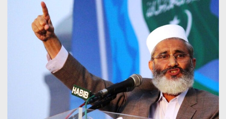 Pakistan's Jamaat-e-Islami chief Sirajul-Haq