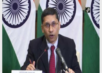 MEA Spokesperson Arindam Bagchi Briefing the Reporters (Photo Credit:ANI)