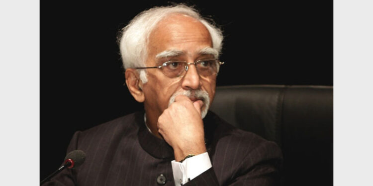 Hamid Ansari participated in a virtual event organised by IAMC which tried to blacklist India at international level (Photo Credit: The Financial Express)