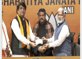 Former Union Minister RPN Singh joins BJP in New Delhi (Photo Credit: ANI)