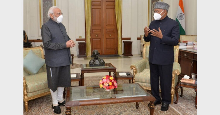 PM Modi with President Ram Nath Kovind (Photo Credit: Twitter)