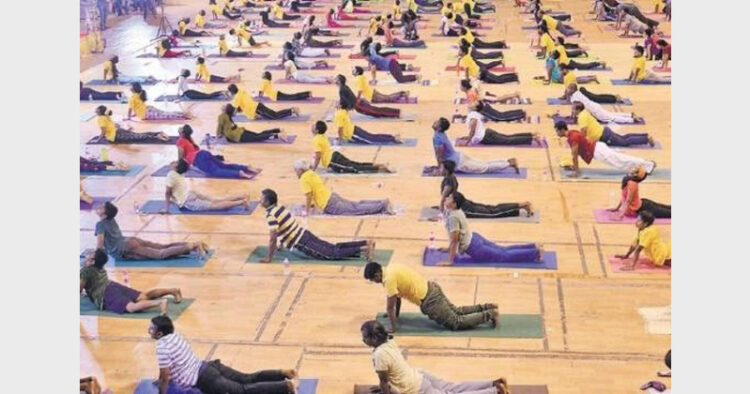 It is a proven fact that Surya Namaskar builds up vitality and immunity and, therefore, can keep Corona at bay (Photo Credit: The Financial Express)