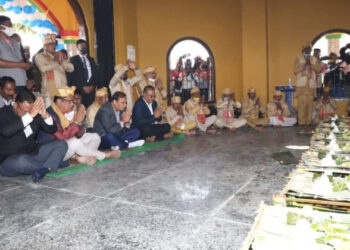 Assam CM Sarma in Me-Dam-Me-Phi programme (Photo Credit: Facebook)