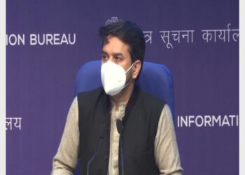 Union Minister Anurag Thakur briefing the media (Photo Credit: ANI)