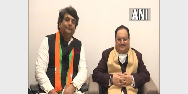 RPN Singh meets BJP Chief JP Nadda in Delhi (Photo Credit: ANI)