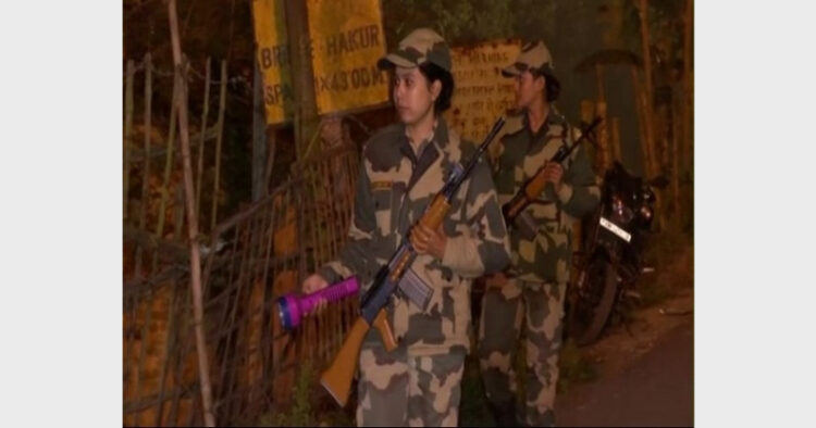 Female constables also accompany officials when they carry out raids in the border villages