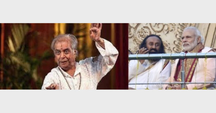 The Art of Living's Sri Sri Ravi Shankar organised the World Culture Festival in 2016 in which Kathak maestro Birju Maharaj performed with his 1000 Kathak disciples