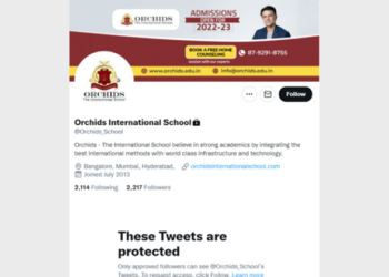 The school management tweeted a series of responses, but later deleted them and protected its Twitter account (Photo Credit: Twitter)