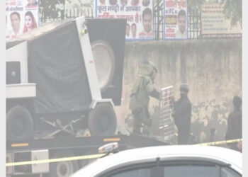 Bomb Disposal Squad (BDS) of National Security Guard (NSG) at Ghazipur Flower Market