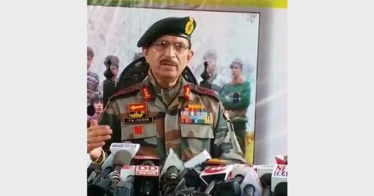 Lt Gen YK Joshi said there are less than 200 terrorists active in Jammu and Kashmir and commended all ranks of Northern Command for their dedication and devotion to duty in the highest traditions of the Indian Army (Photo Credit: Great Kashmir)