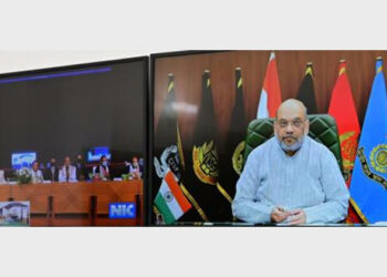 Union Minister Amit Shah inagurated and laid the foundation stone of 29 development works in Manipur through video conferencing (Photo Credit: PIB)
