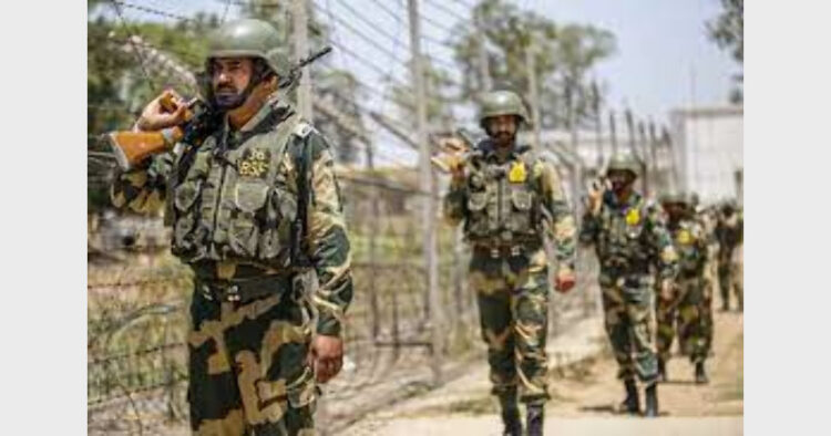 BSF troops cordoned the area and seven packets of suspected heroin were recovered from the area during a search operation conducted in the morning (Photo Credit: Tribune India)