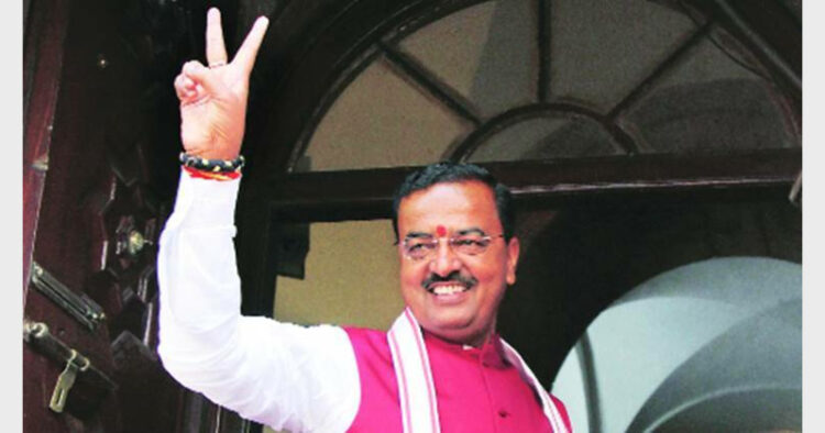 In the original video, Maurya had said as long as Narendra Modi is the prime minister, no harm will ever come to farmers, citizens and this country (Photo Credit: The Indian Express)