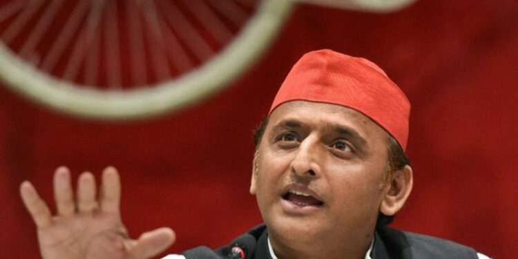 Akhilesh Yadav said he didn’t know the definition of ‘virtual rally’ and thought some people could be present physically, while the rest could watch it over broadcast (Photo Credit: Times Now)