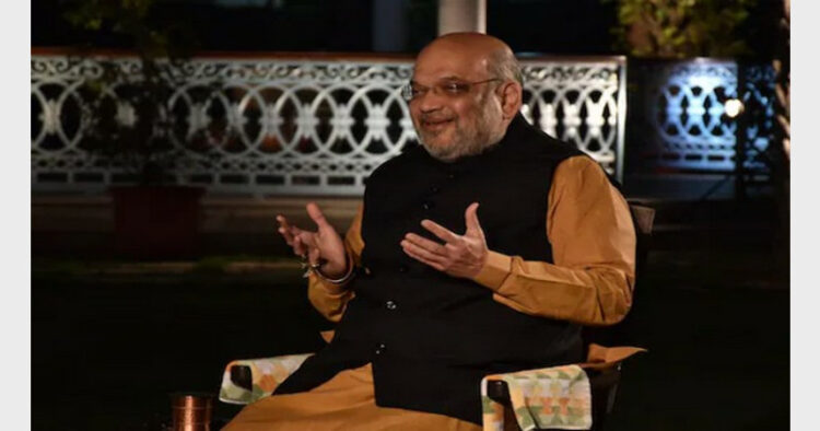 Union Minister Shah said his travel across UP revealed that the Yogi Adityanath government had won the hearts of the people (Photo Credit: Firstpost)