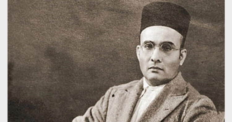Veer Savarkar defined Hindus as people who live as children of a common motherland, adoring a common holyland rather than Aryans or Dravidians (Photo Credit: News Bharati)