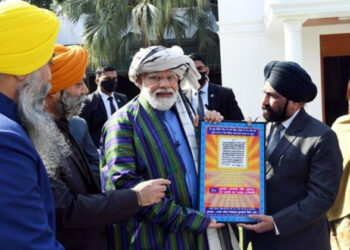 PM Modi with Afghan Sikh-Hindu delegation (Photo Credit: ANI)